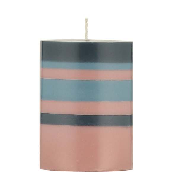 British Color Standard Other - British Color Std, Striped Candle in Blue and Pink in Box